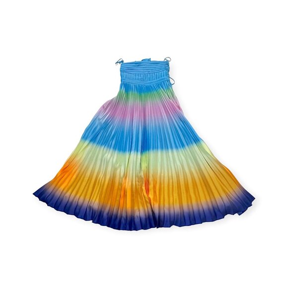 Jonathan Simkhai Annita Halter Dress Capri Blue Size 2 NWT - Picture 7 of 16